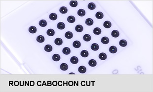 High-precision calibrared  round briliant cut natural gemstones
